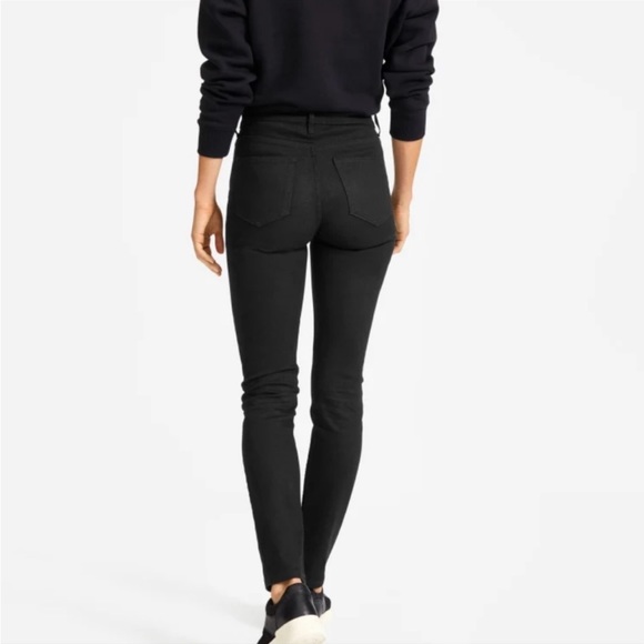 Everlane Ankle High Rise Black Denim Jeans Size 28 - Picture 2 of 7